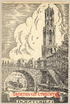 4705 Gezicht op een gedeelte van de Gaardbrug over de Oudegracht te Utrecht met op de achtergrond de Domtoren.